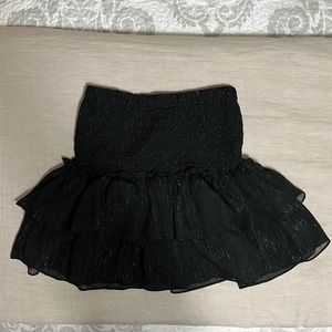 do+be black shiny skirt